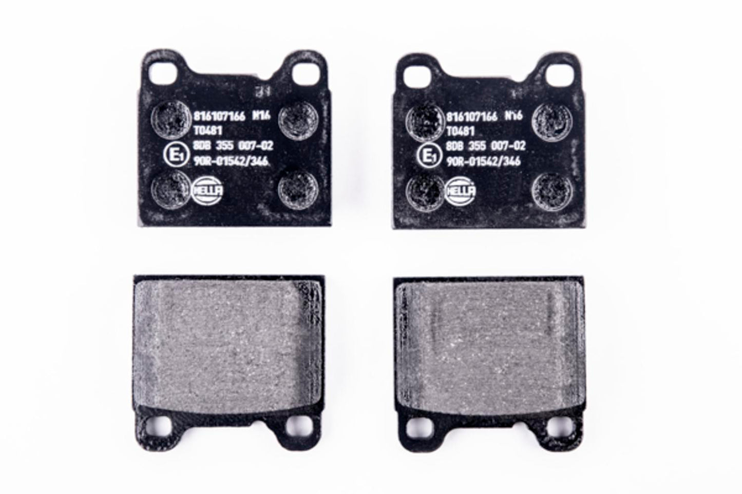 HELLA Brake pad set - T0481 - for e.g. ALFA ROMEO / AUDI / BEDFORD / BMW 8DB355007-021