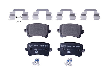 HELLA Brake pad set - T2634 - for e.g. VOLKSWAGEN 8DB355025-341