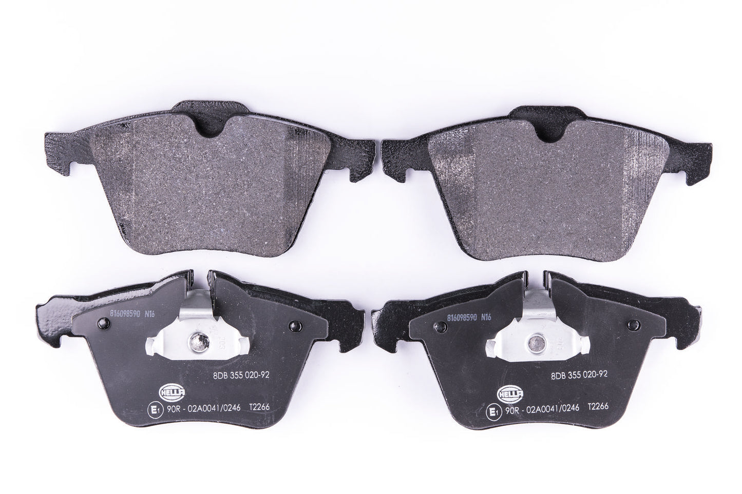 HELLA Brake pad set - T2266 - for e.g. JAGUAR 8DB355020-921