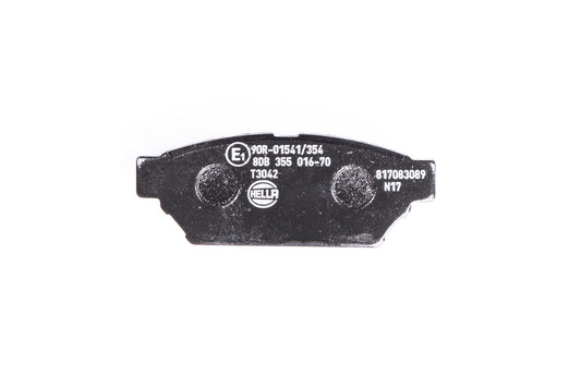 HELLA Brake pad set - T3042 - for e.g. MITSUBISHI / PROTON 8DB355016-701