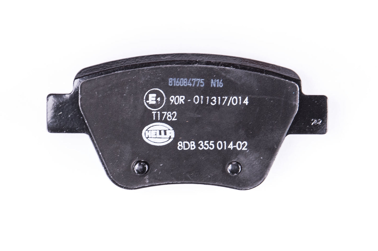 HELLA Brake pad set - T1782 - for e.g. AUDI / SEAT / SKODA / VOLKSWAGEN 8DB355014-021