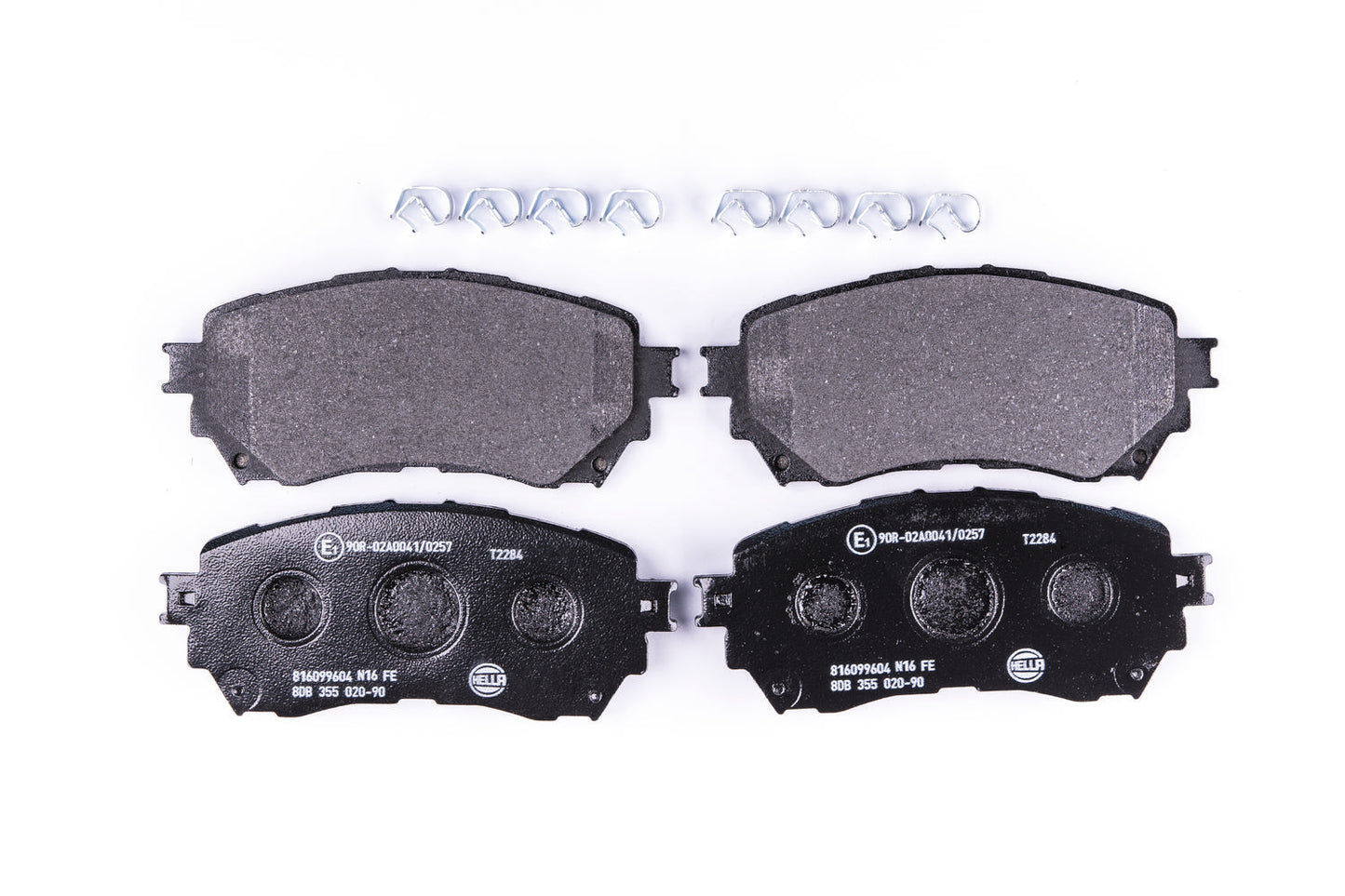 HELLA Brake pad set - T2284 - for e.g. MAZDA 8DB355020-901
