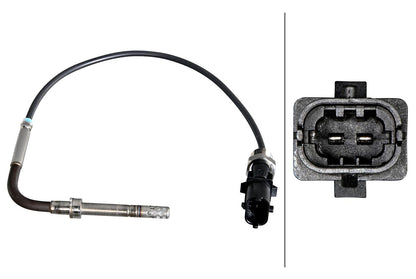 HELLA Sensor, exhaust gas temperature - 2-pin connector 6PT358226-361