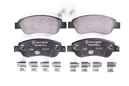 HELLA Brake pad set - T1531 - for e.g. CITROEN / PEUGEOT / TOYOTA 8DB355012-141