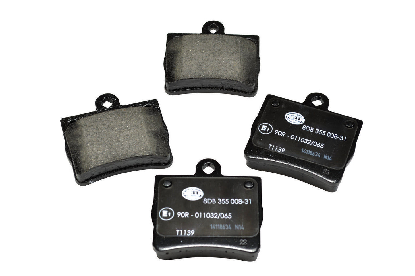 HELLA Brake pad set - T1139 - for e.g. MERCEDES-BENZ 8DB355008-311
