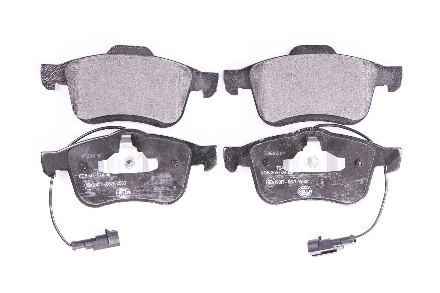 HELLA Brake pad set - T2464 - for e.g. FIAT / LANCIA / OPEL / RAM / VAUXHALL 8DB355024-691