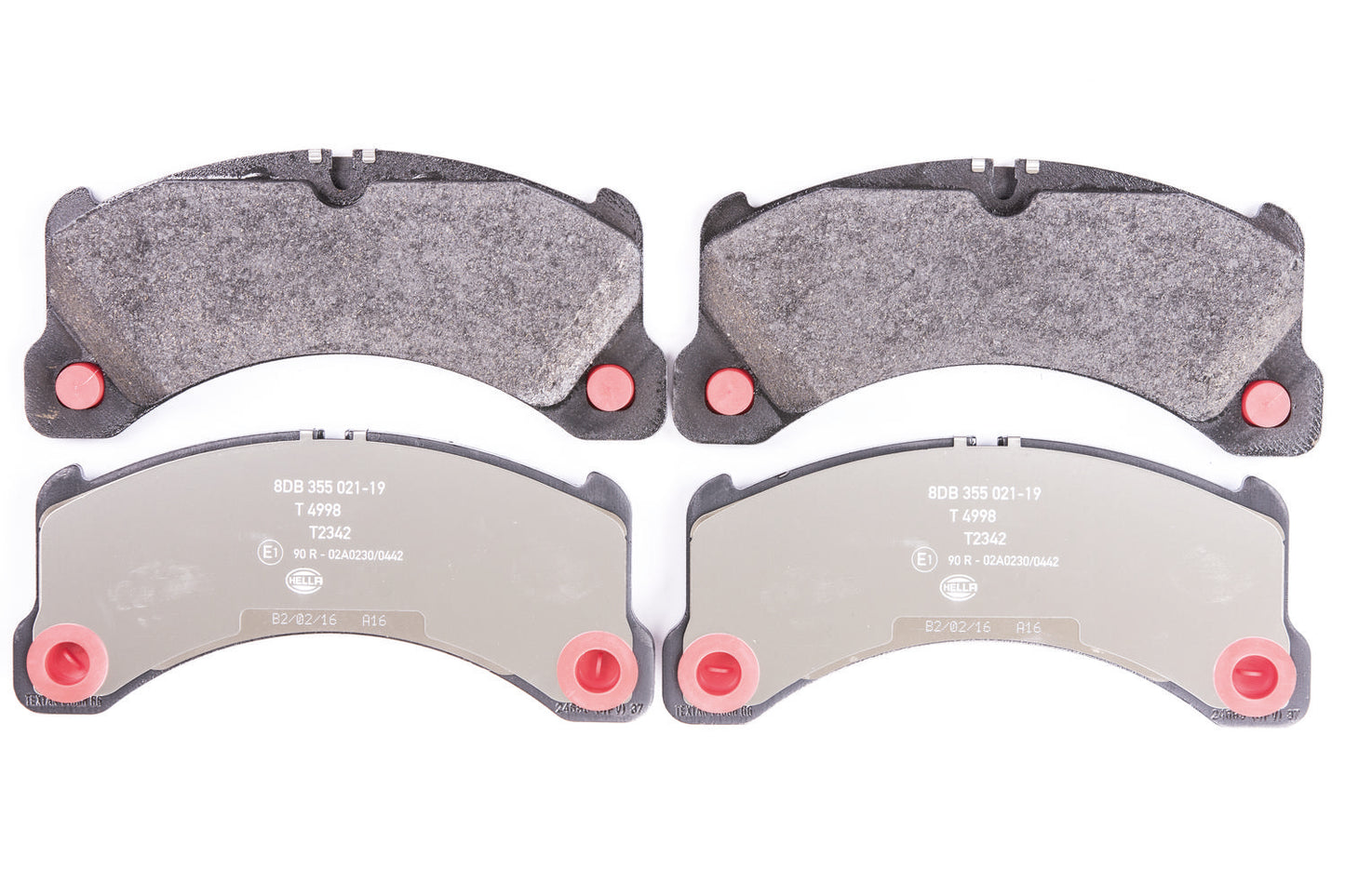 HELLA Brake pad set - T2342 - for e.g. PORSCHE 8DB355021-191