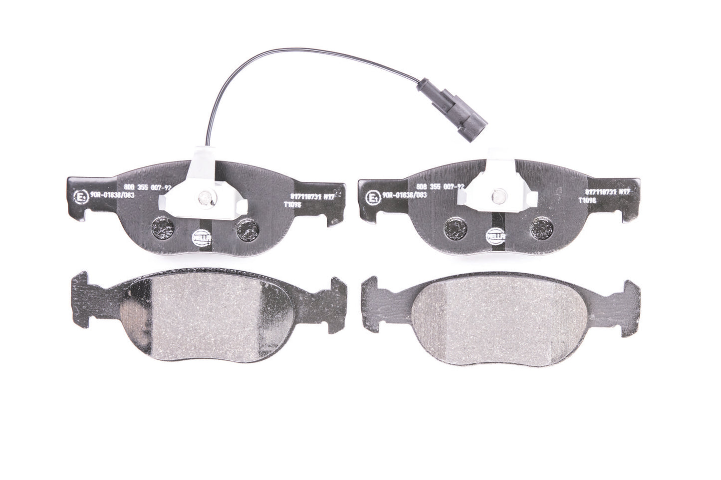 HELLA Brake pad set - T1098 - for e.g. FIAT / LANCIA 8DB355007-921