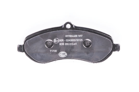 HELLA Brake pad set - T1708 - for e.g. CITROEN / FIAT / PEUGEOT / TOYOTA 8DB355013-411