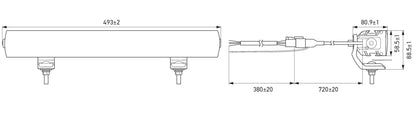 HELLA VALUEFIT LED-Lightbar - LBE 2 490FL - 12/24V - white/yellow (amber) - 4400lm 1FE357666-031