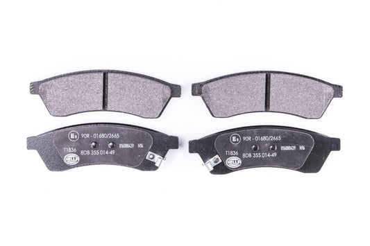 HELLA Brake pad set - T1836 - for e.g. CHEVROLET / DAEWOO / HOLDEN 8DB355014-491