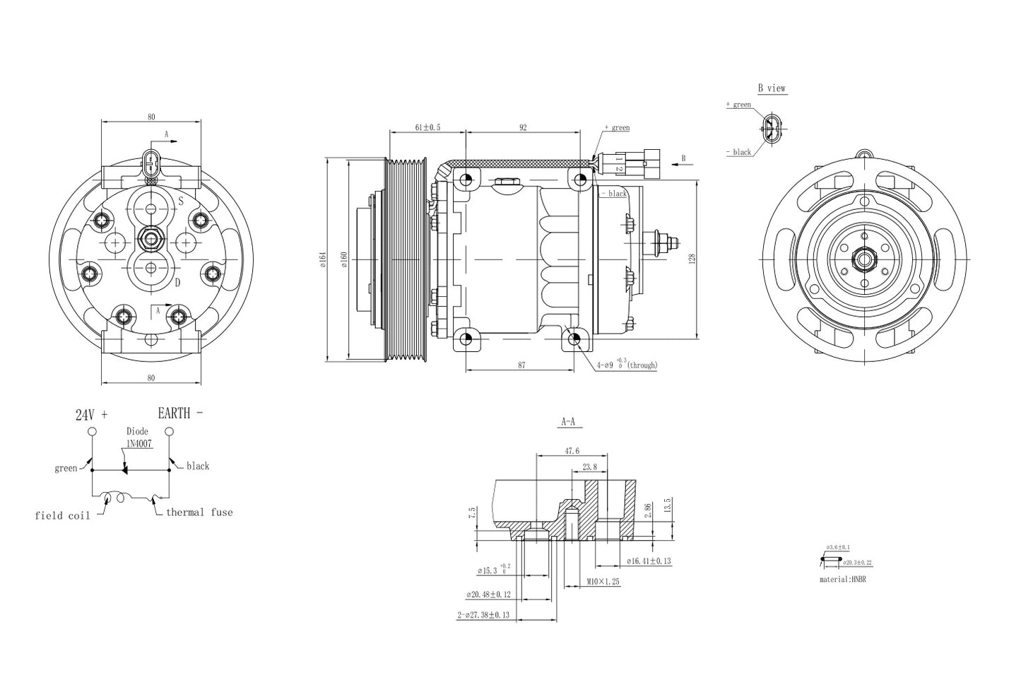 Hella Aircon Compressor 8FK366200-081