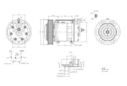 Hella Aircon Compressor 8FK366200-081