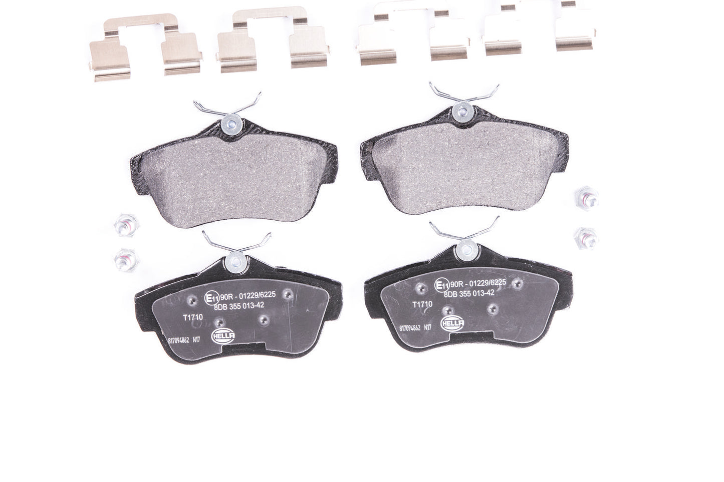 HELLA Brake pad set - T1710 - for e.g. CITROEN / FIAT / PEUGEOT / TOYOTA 8DB355013-421