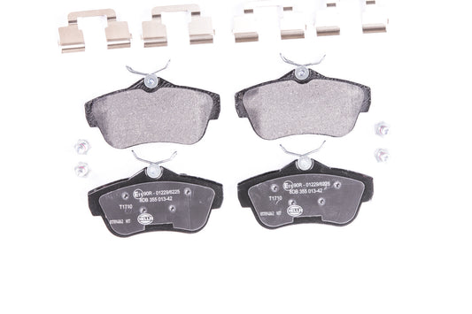 HELLA Brake pad set - T1710 - for e.g. CITROEN / FIAT / PEUGEOT / TOYOTA 8DB355013-421