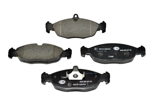 HELLA Brake pad set - T1045 - for e.g. CHEVROLET / DAEWOO / FSO / HOLDEN 8DB355007-531