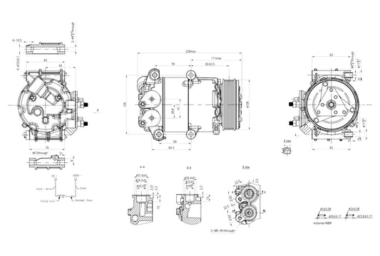 Hella Aircon Compressor 8FK366200-351