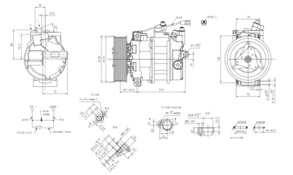 Hella Aircon Compressor 8FK366200-031