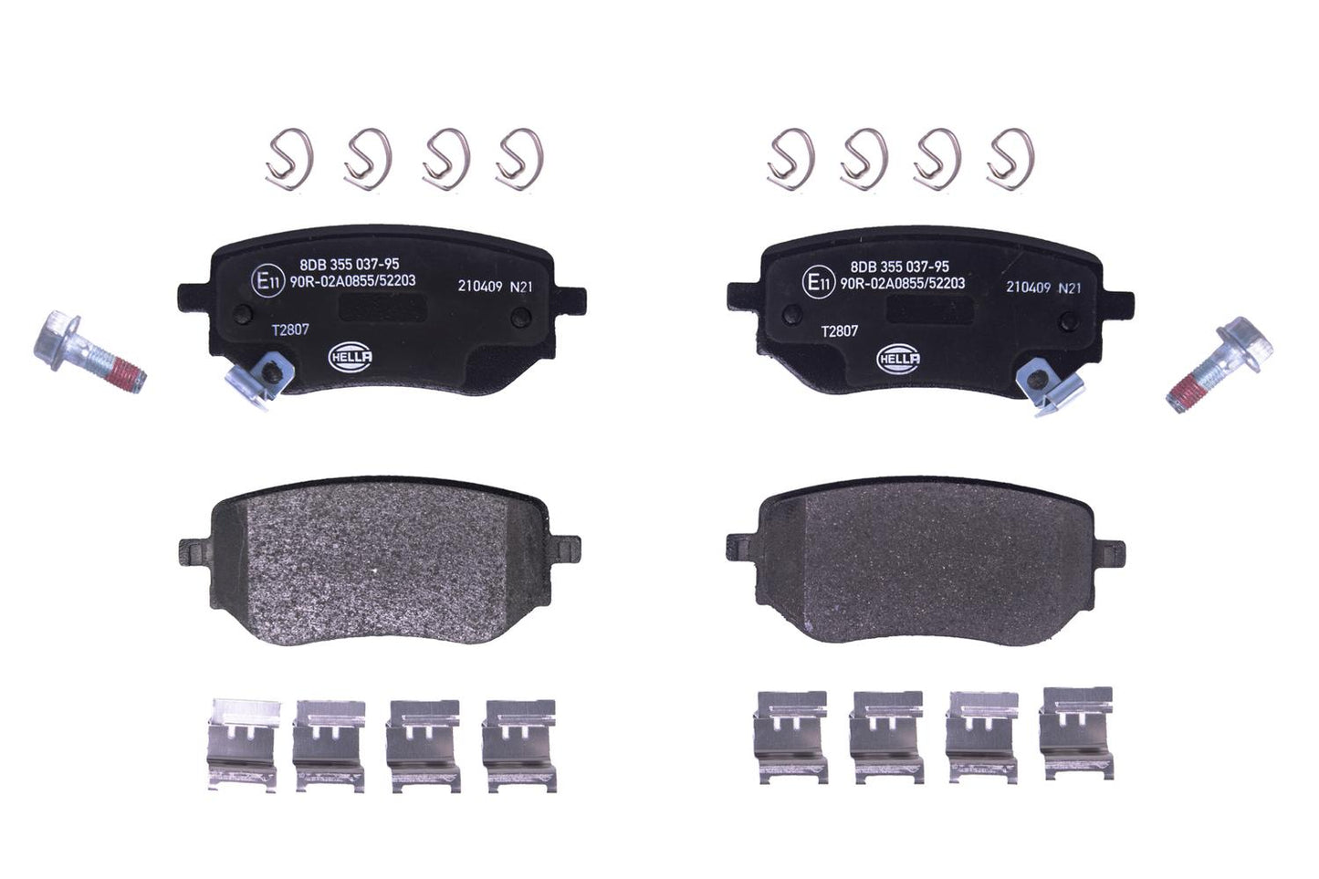 HELLA Brake pad set - T2807 - for e.g. MERCEDES-BENZ 8DB355037-951