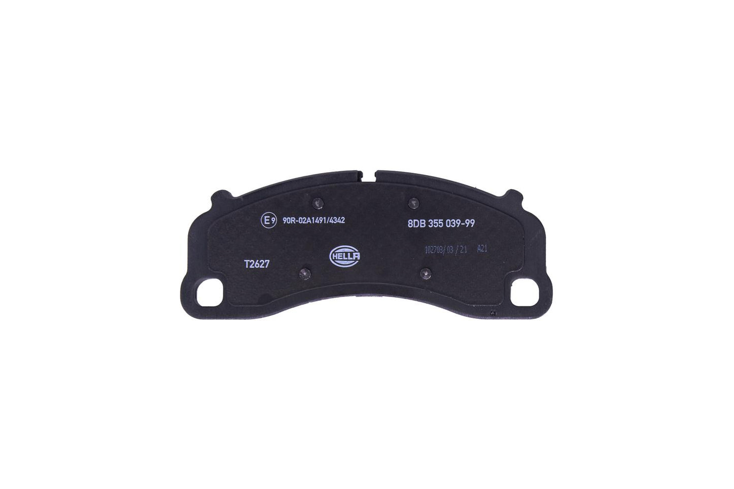 HELLA Brake pad set - T2627 - for e.g. PORSCHE 8DB355039-991