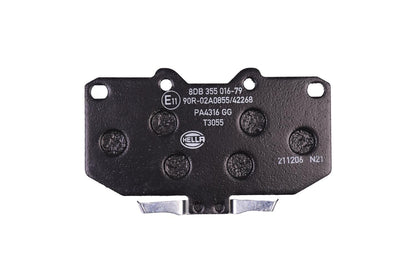 HELLA Brake pad set - T3055 - for e.g. NISSAN / SUBARU 8DB355016-791