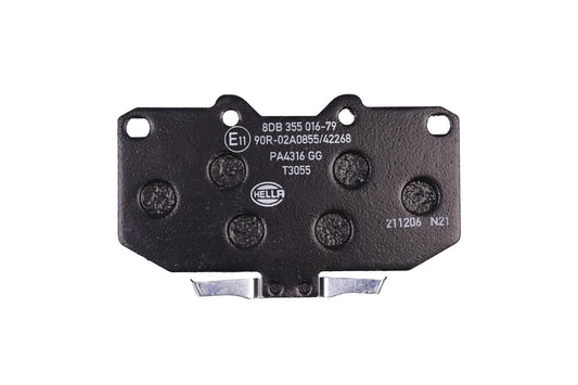 HELLA Brake pad set - T3055 - for e.g. NISSAN / SUBARU 8DB355016-791
