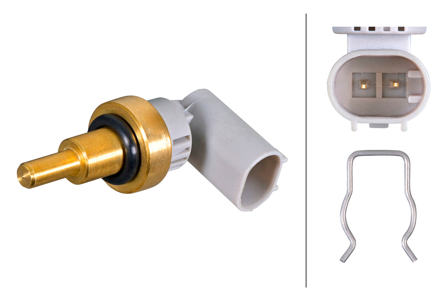 HELLA Sensor, coolant temperature - 2-pin connector 6PT358385-451