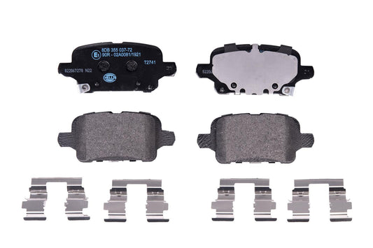 HELLA Brake pad set - T2741 - for e.g. CHEVROLET / HOLDEN / OPEL / VAUXHALL 8DB355037-721