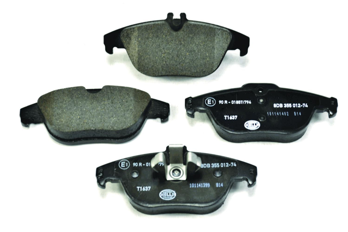 HELLA Brake pad set - T1637 - for e.g. MERCEDES-BENZ 8DB355012-741