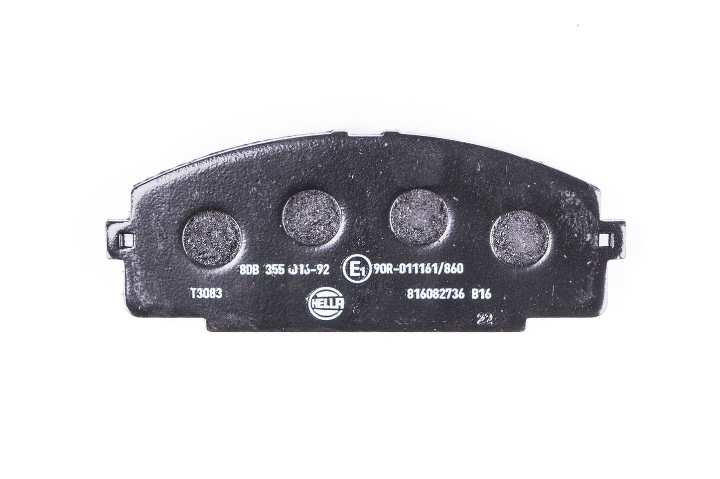 HELLA Brake pad set - T3083 - for e.g. TOYOTA 8DB355016-921