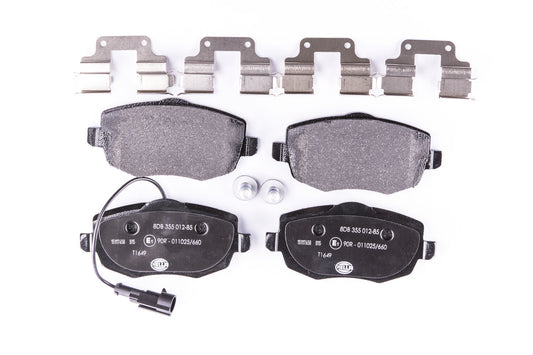 HELLA Brake pad set - T1649 - for e.g. LANCIA 8DB355012-851