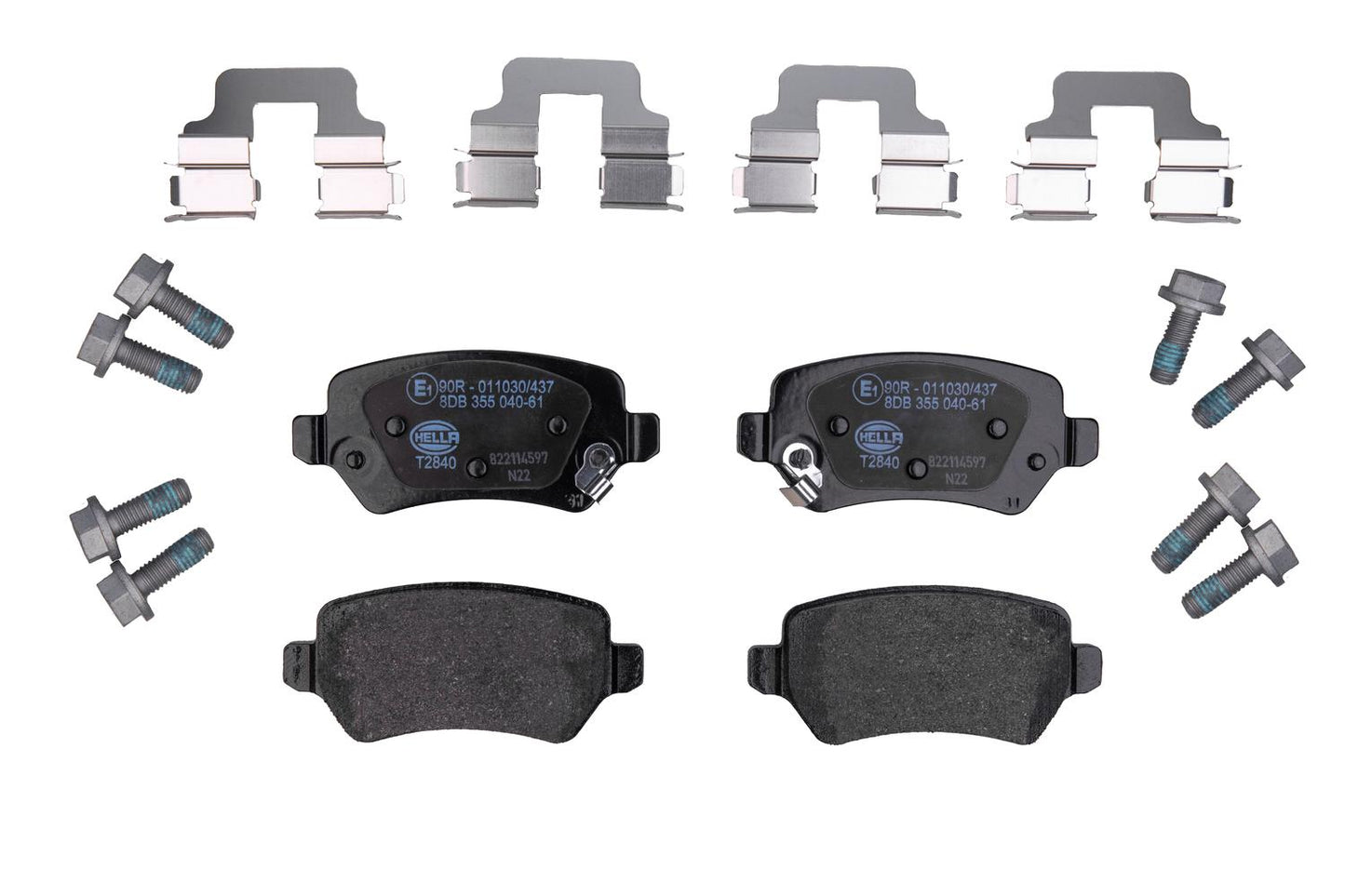 HELLA Brake pad set - T2675 - for e.g. KIA 8DB355040-611