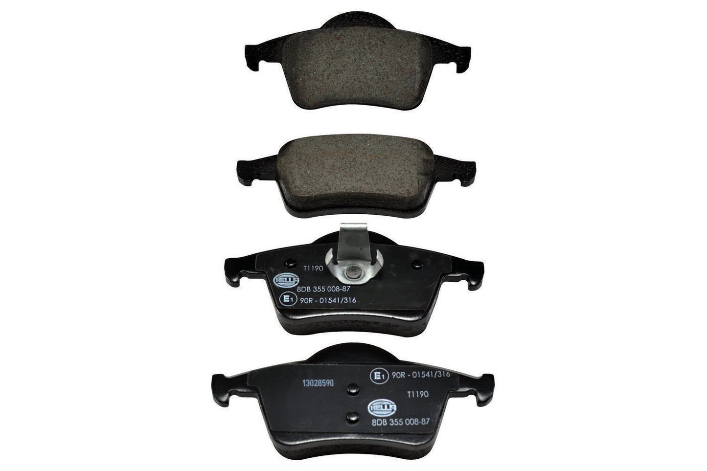 HELLA Brake pad set - T1190 - for e.g. VOLVO 8DB355008-871