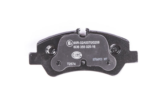 HELLA Brake pad set - T2574 - for e.g. FORD 8DB355025-161