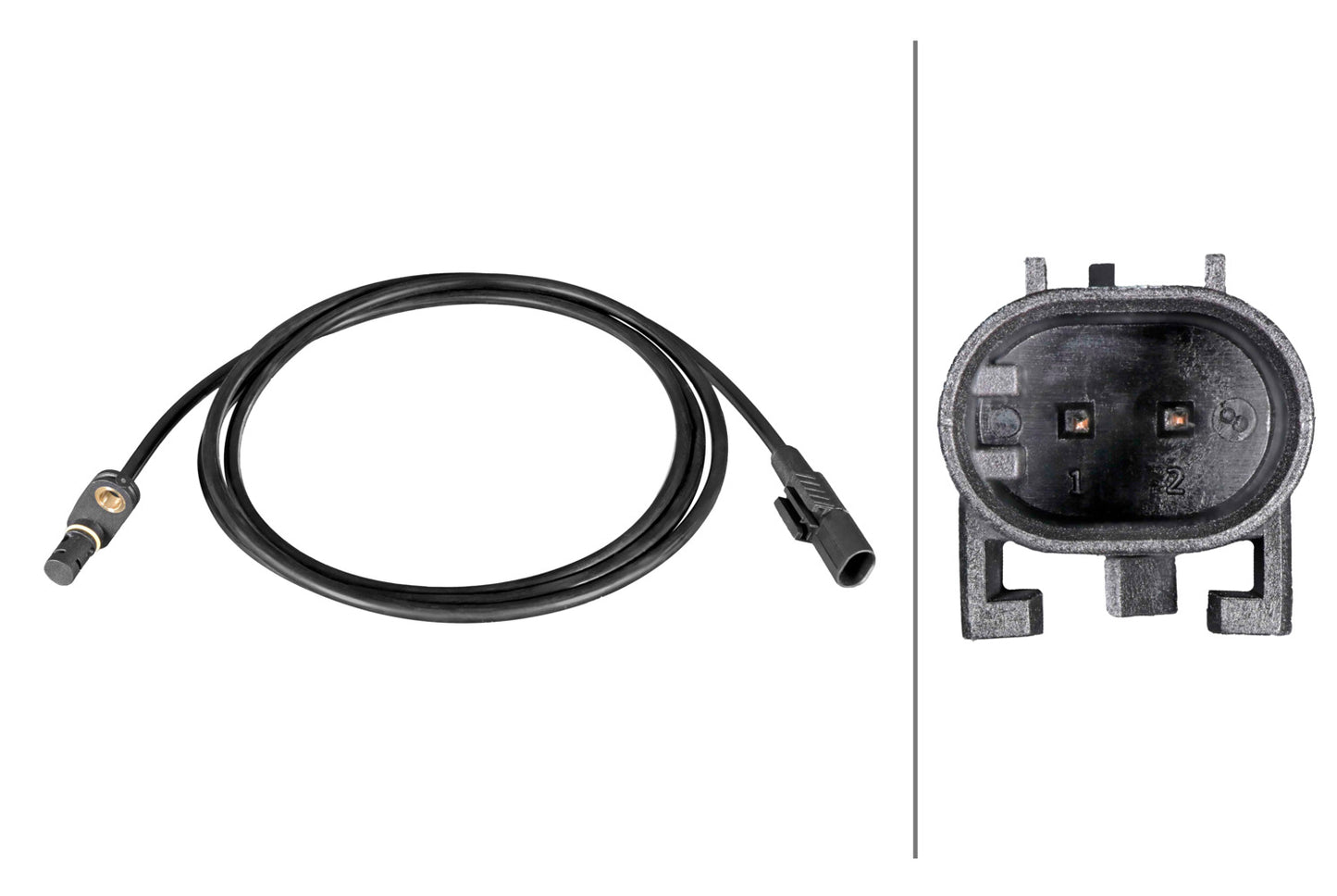 HELLA Sensor, wheel speed - 2-pin connector 6PU358216-761