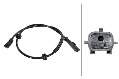 HELLA Sensor, wheel speed - 2-pin connector 6PU358252-081