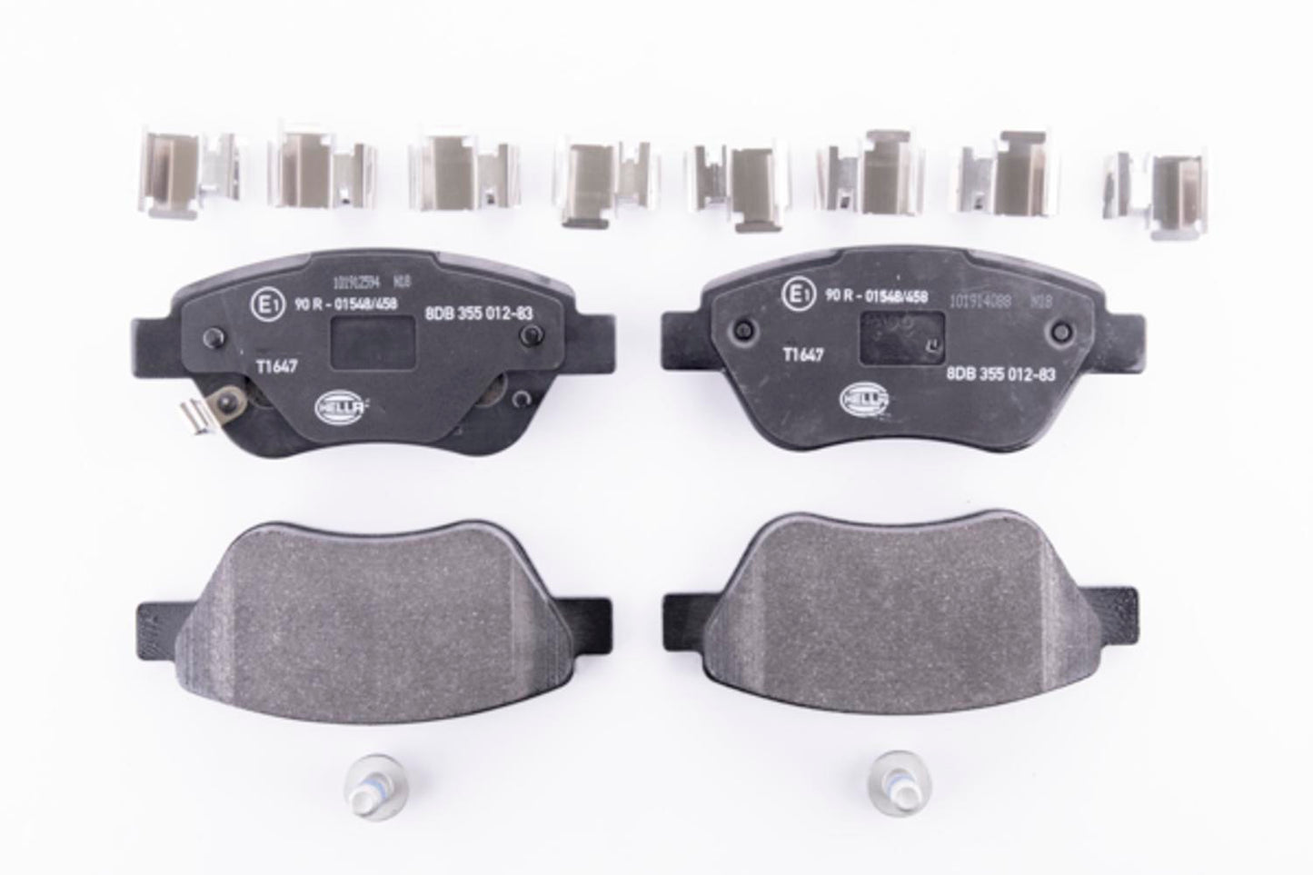 HELLA Brake pad set - T1647 - for e.g. FIAT / OPEL / VAUXHALL 8DB355012-831