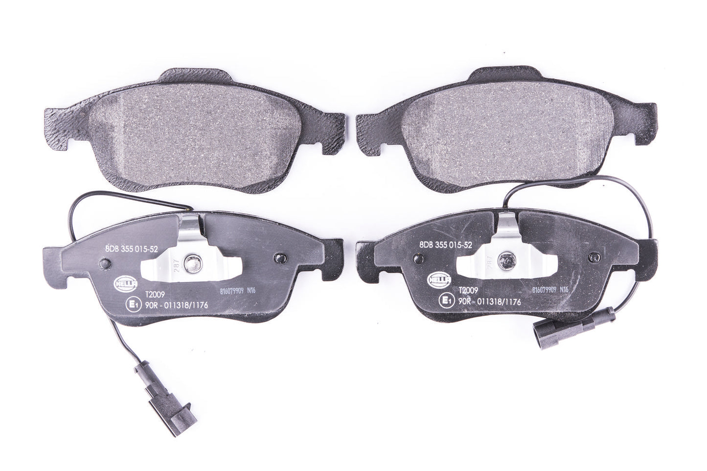 HELLA Brake pad set - T2009 - for e.g. ALFA ROMEO 8DB355015-521