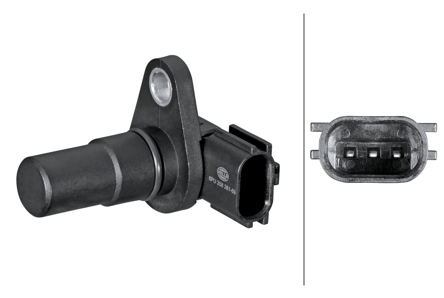 HELLA Sensor, speed/RPM - 12V - 3-pin connector 6PU358381-691