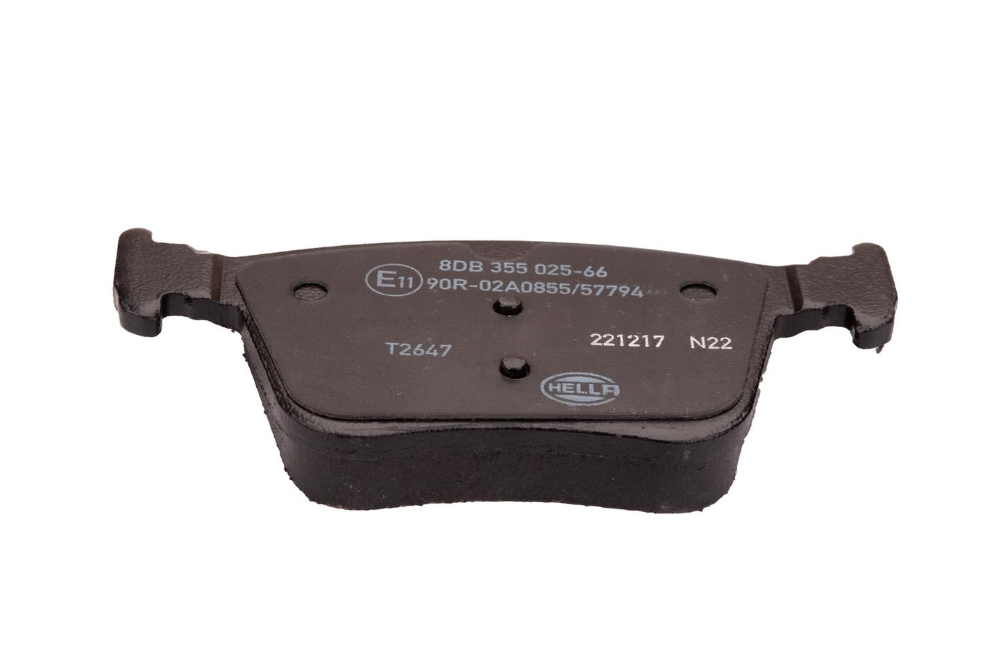 HELLA Brake pad set - T2647 - for e.g. AUDI 8DB355025-661