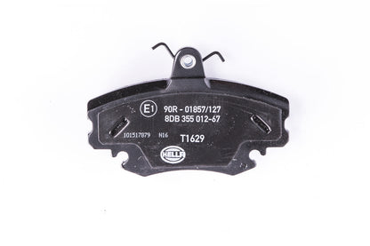HELLA Brake pad set - T1629 - for e.g. ALPINE / DACIA / LADA / NISSAN / PEUGEOT 8DB355012-671