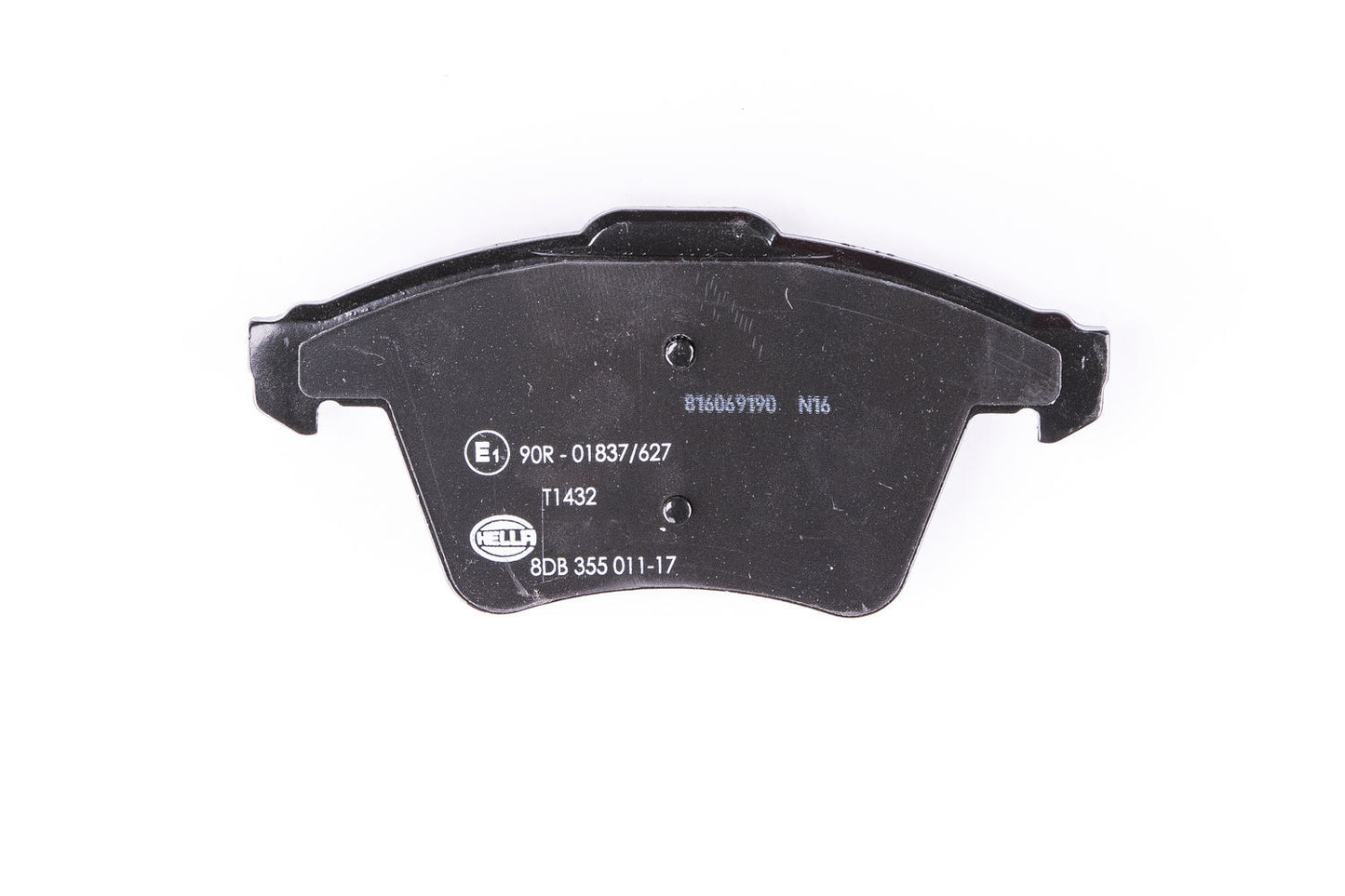 HELLA Brake pad set - T1432 - for e.g. VOLKSWAGEN 8DB355011-171