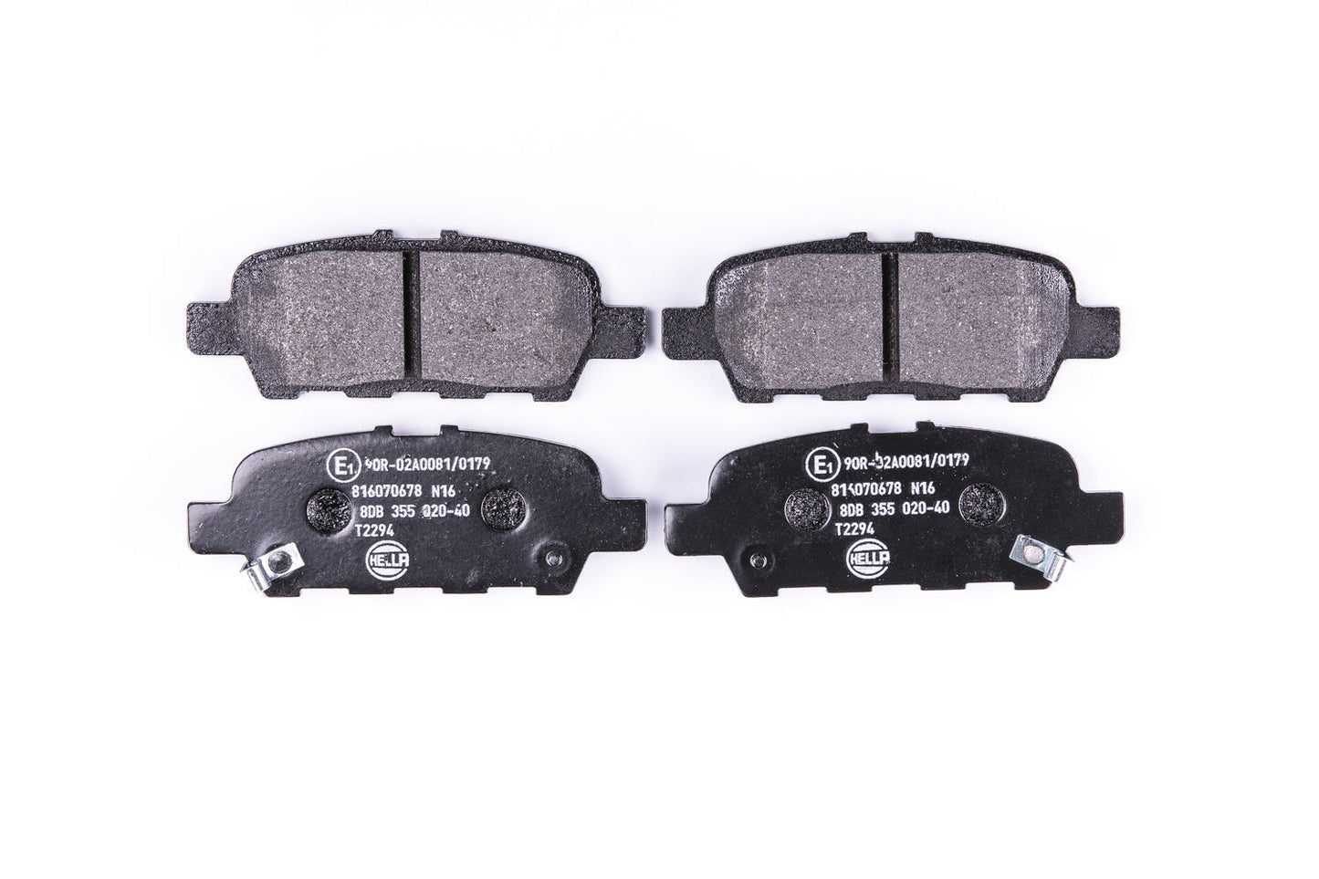 HELLA Brake pad set - T2294 - for e.g. INFINITI / MITSUBISHI / NISSAN / SUZUKI 8DB355020-401