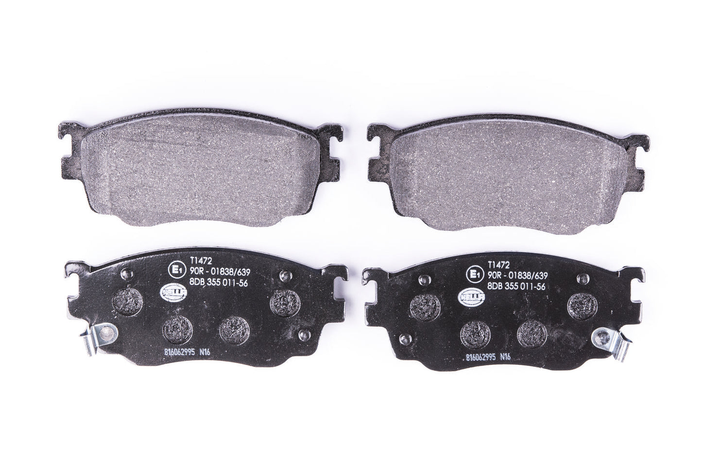 HELLA Brake pad set - T1472 - for e.g. ISUZU / MAZDA 8DB355011-561