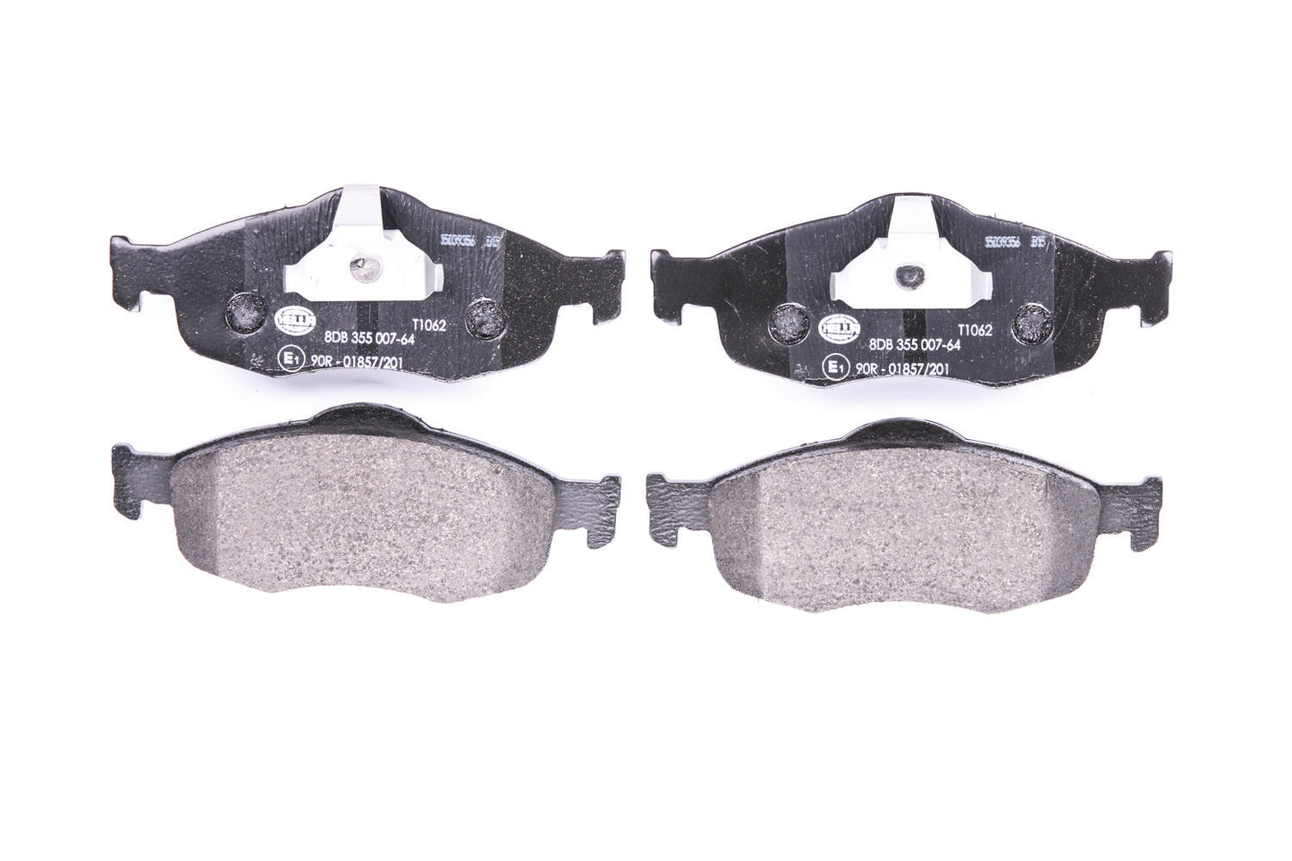 HELLA Brake pad set - T1062 - for e.g. FORD / MERCURY 8DB355007-641