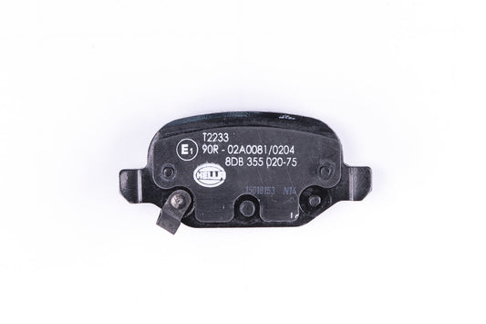HELLA Brake pad set - T2233 - for e.g. FIAT 8DB355020-751