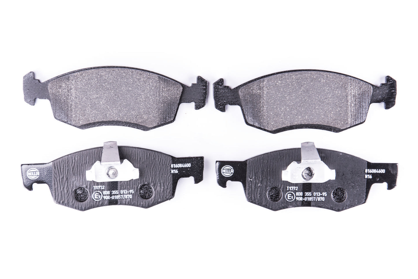 HELLA Brake pad set - T1772 - for e.g. DACIA / LADA / NISSAN / RENAULT 8DB355013-951