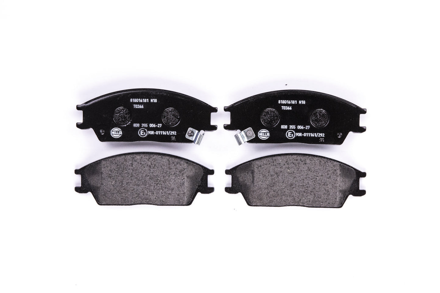 HELLA Brake pad set - T0366 - for e.g. DODGE / HONDA / HYUNDAI / INOKOM 8DB355006-271