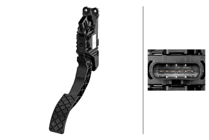 HELLA Sensor, accelerator pedal position - for left-hand/right-hand drive vehicles - 6 6PV312052-101