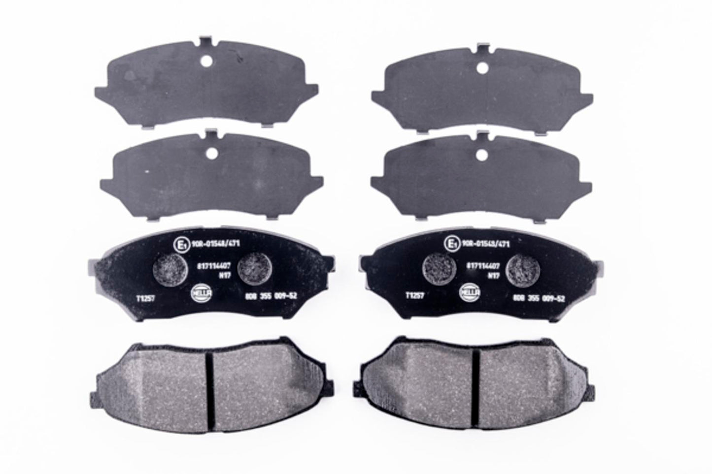 HELLA Brake pad set - T1257 - for e.g. MITSUBISHI / NISSAN 8DB355009-521